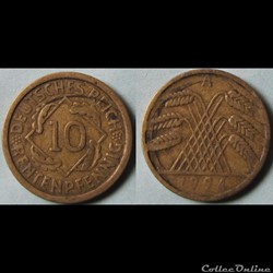 10 retenpfennig 1924 A