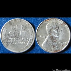 1 cent (Steel penny) 1943 D