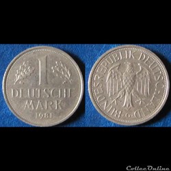 1 deutsch mark 1981 G