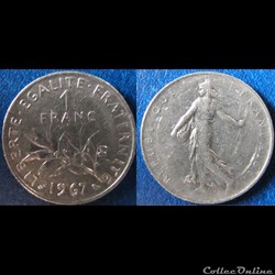 1 franc Semeuse 1967