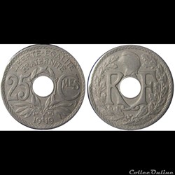25 centimes Lindauer 1919