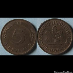 5 pfennig 1979