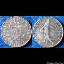 1/2 franc Semeuse 1994