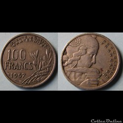 100 francs COCHET 1957