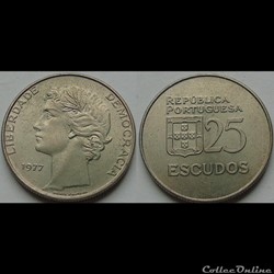 25 escudos 1977