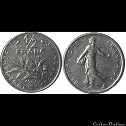 1/2 franc Semeuse 1967