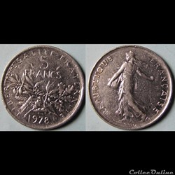 5 francs Semeuse 1978
