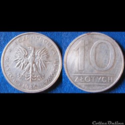 10 zlotych 1986