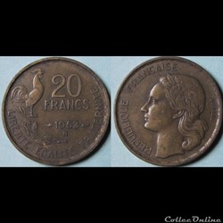 20 francs G.Guiraud 1953 B