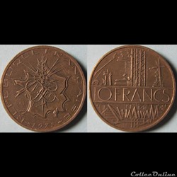 10 francs Mathieu 1978