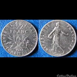 1/2 franc Semeuse 1977