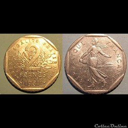 2 francs SEMEUSE 1981
