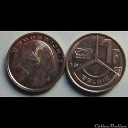 1 franc BAUDOUIN I (nr) 1990