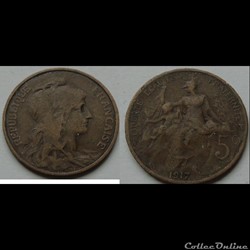 5 centimes Dupuis 1917