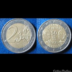 2 euros traité de l'Elysée (2013)