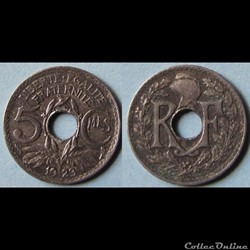 5 centimes Lindauer 1923 Poissy