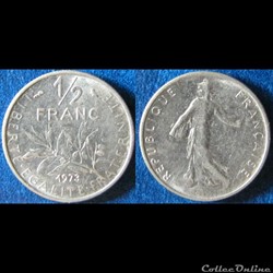 1/2 franc Semeuse 1973
