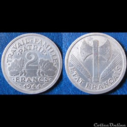 2francs Francisque 1944