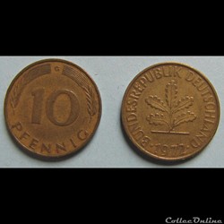 10 pfennig 1972 G