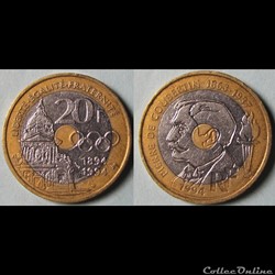 20 francs Coubertin 1994