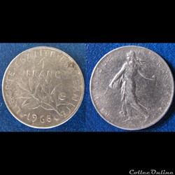 1 franc SEMEUSE 1968