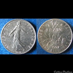 1/2 franc Semeuse 1997