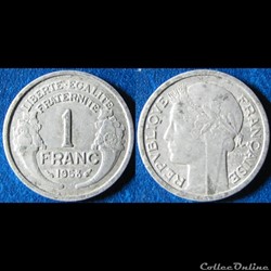 1 franc morlon (légère) 1958