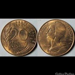 20 centimes MARIANNE 1984
