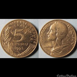 5 centimes Marianne 1993