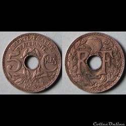 5 centimes Lindauer (petit module) 1931