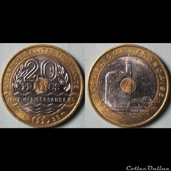 20 francs Jeux méditerranéens 1993