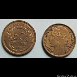 50 centimes MORLON 1939