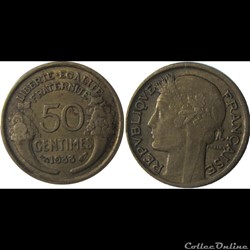 50 centimes Morlon (9 ouvert) 1933