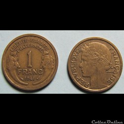 1 franc MORLON 1941