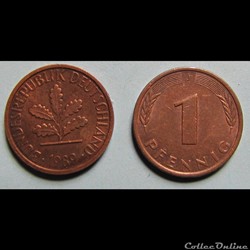 1 pfennig 1989