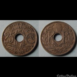 25 centimes LINDAUER 1922