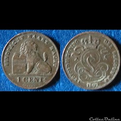 1 centime Léopold II (fr) 1899