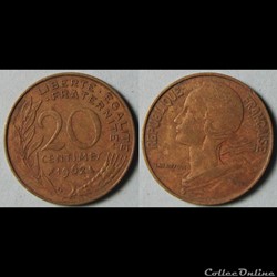 20 centimes Marianne 1962