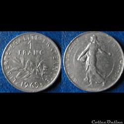 1 franc Semeuse 1969