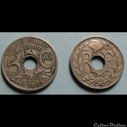 5 centimes LINDAUER, petit module 1923