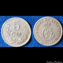 5 centimes Charlotte 1924