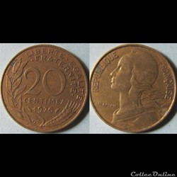 20 centimes Marianne 1976