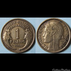 1 franc Morlon 1931