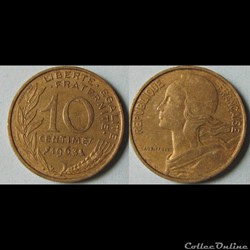 10 centimes MARIANNE 1963
