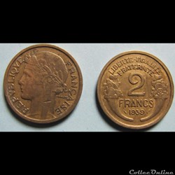 2 francs MORLON 1939