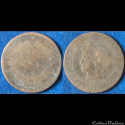 5 centimes Cérès 1872 (?)