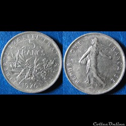 5 francs Semeuse 1970