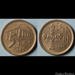 5 pesetas Asturias 1995