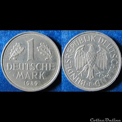 1 Deutsch mark 1989 F