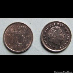 10 centimes Juliana, 1951
